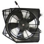 TYC 601580 Dual Radiator and Condenser Fan Assembly - Left - view 1