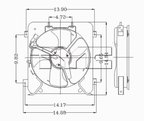 TYC 610080 A/C Condenser Fan Assembly - view 4