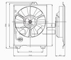 TYC 610470 A/C Condenser Fan Assembly - view 4