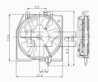 TYC 610500 A/C Condenser Fan Assembly - Right - view 4