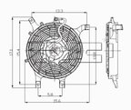 TYC 610630 A/C Condenser Fan Assembly - view 6