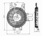 TYC 610790 A/C Condenser Fan Assembly - view 6