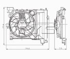 TYC 610830 A/C Condenser Fan Assembly - view 4