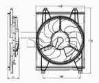 TYC 610890 A/C Condenser Fan Assembly - Right - view 4