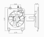 TYC 610970 A/C Condenser Fan Assembly - view 5