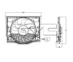TYC 611190 A/C Condenser Fan Assembly - view 4