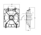 TYC 611210 A/C Condenser Fan Assembly - view 4