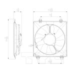 TYC 611340 A/C Condenser Fan Assembly - Right - view 4