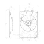 TYC 611370 A/C Condenser Fan Assembly - view 5
