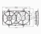 TYC 620040 Dual Radiator and Condenser Fan Assembly - view 5