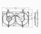 TYC 620050 Dual Radiator and Condenser Fan Assembly - view 5