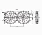 TYC 620090 Dual Radiator and Condenser Fan Assembly - view 5