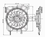 TYC 620100 Dual Radiator and Condenser Fan Assembly - view 4