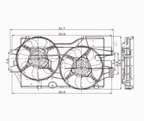 TYC 620140 Dual Radiator and Condenser Fan Assembly - view 4