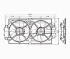 TYC 620190 Dual Radiator and Condenser Fan Assembly - view 4