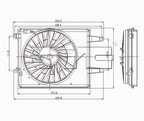 TYC 620350 Dual Radiator and Condenser Fan Assembly - view 4