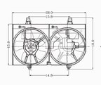 TYC 620360 Dual Radiator and Condenser Fan Assembly - view 5