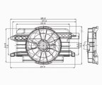 TYC 620390 Dual Radiator and Condenser Fan Assembly - view 4
