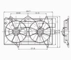 TYC 620400 Dual Radiator and Condenser Fan Assembly - view 7