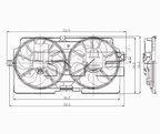 TYC 620410 Dual Radiator and Condenser Fan Assembly - view 5