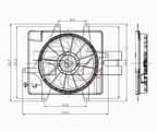 TYC 620440 Dual Radiator and Condenser Fan Assembly - view 4