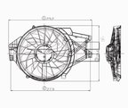 TYC 620460 Dual Radiator and Condenser Fan Assembly - view 4