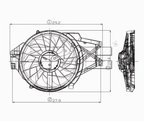 TYC 620500 Dual Radiator and Condenser Fan Assembly - view 4