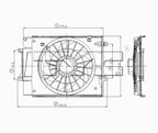 TYC 620530 Dual Radiator and Condenser Fan Assembly - view 4