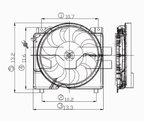 TYC 620550 Dual Radiator and Condenser Fan Assembly - view 4