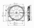 TYC 620560 Dual Radiator and Condenser Fan Assembly - view 4