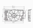 TYC 620630 Dual Radiator and Condenser Fan Assembly - view 6