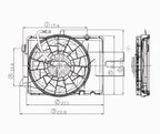 TYC 620640 Dual Radiator and Condenser Fan Assembly - view 4