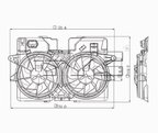 TYC 620660 Dual Radiator and Condenser Fan Assembly - view 5