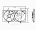 TYC 620730 Dual Radiator and Condenser Fan Assembly - view 7