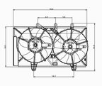 TYC 620740 Dual Radiator and Condenser Fan Assembly - view 5