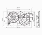 TYC 620750 Dual Radiator and Condenser Fan Assembly - view 7