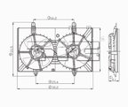 TYC 620760 Dual Radiator and Condenser Fan Assembly - view 7