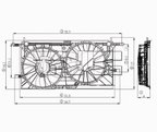 TYC 620770 Dual Radiator and Condenser Fan Assembly - view 5