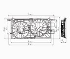 TYC 620780 Dual Radiator and Condenser Fan Assembly - view 5