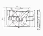 TYC 620790 Dual Radiator and Condenser Fan Assembly - view 4