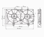 TYC 620820 Dual Radiator and Condenser Fan Assembly - view 5