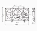 TYC 620830 Dual Radiator and Condenser Fan Assembly - view 5