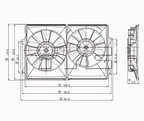 TYC 620840 Dual Radiator and Condenser Fan Assembly - view 4
