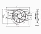 TYC 620850 Dual Radiator and Condenser Fan Assembly - view 4