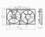 TYC 620930 Dual Radiator and Condenser Fan Assembly - view 4