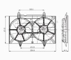 TYC 620940 Dual Radiator and Condenser Fan Assembly - view 7