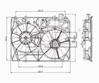 TYC 620960 Dual Radiator and Condenser Fan Assembly - view 4