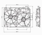 TYC 620970 Dual Radiator and Condenser Fan Assembly - view 5