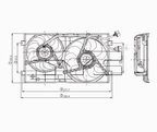 TYC 621000 Dual Radiator and Condenser Fan Assembly - view 4