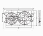 TYC 621010 Dual Radiator and Condenser Fan Assembly - view 5